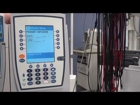 Infusion Pump: Hospira Alaris Basic Infusion Setup
