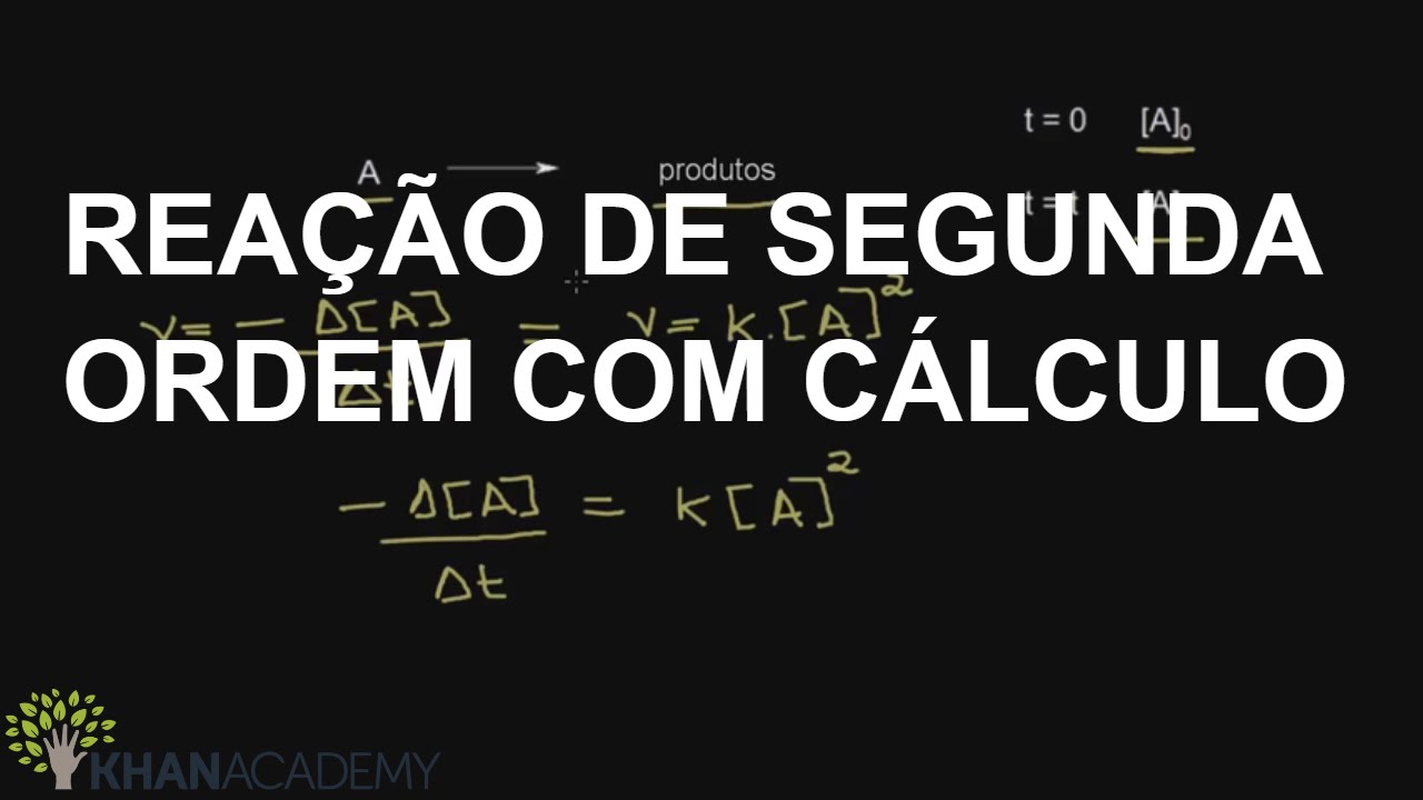 REAÇÃO DE SEGUNDA ORDEM COM CÁLCULO | CINÉTICA | Química | Khan Academy