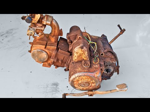 Full Restoration Engine Of 1990 Honda Cub 100EXRestoration Honda Super Cub 100EX Part2