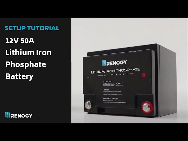 Klokje Vete Cilia Lithium-Iron Phosphate Battery 12 Volt 50Ah | Renogy Solar