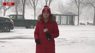 New Haven looking desolate as people opt to stay inside during snow