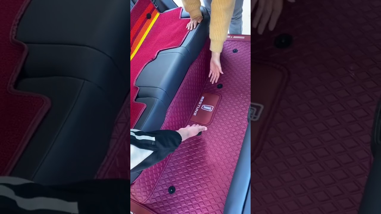 Tapis de sol de voiture sur mesure, accessoires d'intérieur écologique pour 98%, 2 rangées,