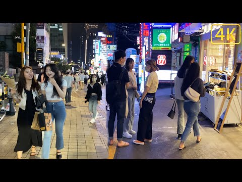【4K】Gangnam Club Street Hot Friday Night Walk -  🇰🇷  Seoul Korea 4K Walking Tour (▸32min)