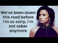Demi Lovato - Sober (Lyrics) Demi Lovato - Sober (Lyrics)