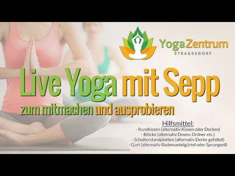 Live - Iyengar Yoga - Liegender Held, Drehhaltungen und Bauchhaltungen - zum mitmachen