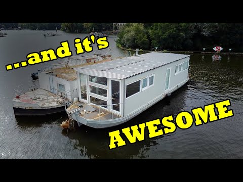 My DIY Barge Boat Liveaboard is almost Finished...