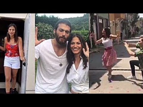 ERKENCİ KUŞ İLK BÖLÜMÜ KAMERA ARKASI, DEMET ÖZDEMİR ERİK DALI OYNADI, MAHALLE SAHNESİ ÇEKİMİ