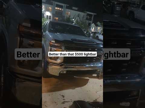 Heavy Chevy Light bar - The Cheap Version #duramax #chevyduramax #chevrolet #dieseltrucks