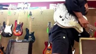 Video thumbnail for Danelectro 56 u3 Black / Silver Sparkle Guitar demonstration by Certain Sparks Music