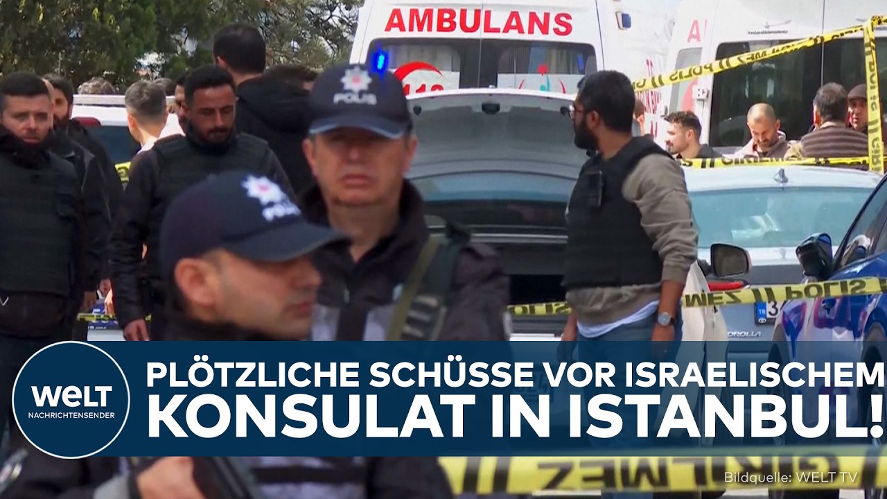 ISTANBUL: Schüsse vor israelischem Konsulat! Polizei stoppt zwei Angreifer – mehrere Verletzte!