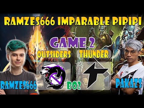 THUNDER AWAKEN vs OUTSIDERS [GAME 2] BO2 - RAMZES666 VS PAKAZS - PGL Arlington Major 2022 DOTA 2
