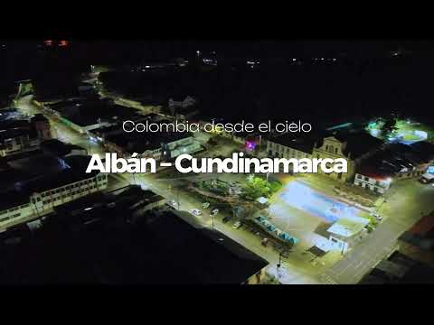 Albán, Cundinamarca de Noche | Colombia desde el Cielo | Drone Aerial View