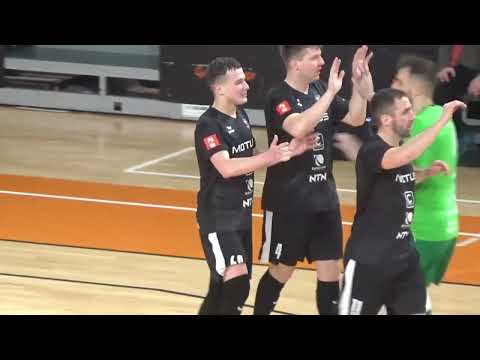 Skrót meczu Górnik Polkowice vs MOTUS Kazimierza Wielka + wypowiedzi (1. Liga Futsalu)