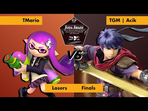 Soda Smash Lite #5 - Losers Finals - TMario (Inkling) vs. TGM | Acik (Ike)