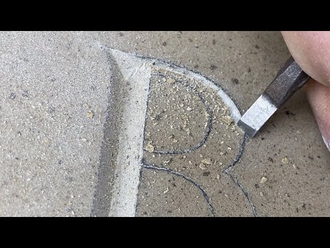Carving sandstone