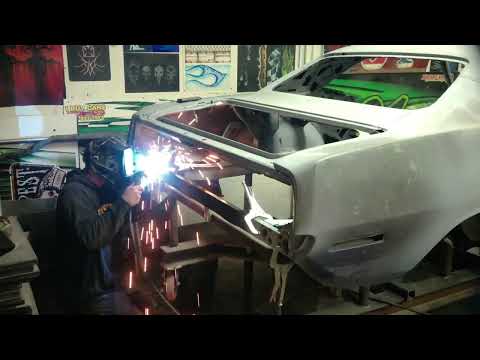 1971 Barracuda Restoration Episode 2 frame rail, complete floor pan, 4 speed tunnel and subframe kit