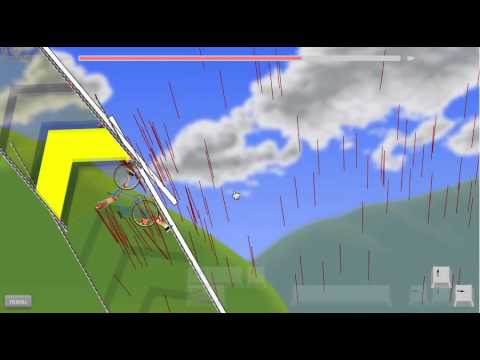 Beating the level IT KEEPS HAPPENING! in Happy Wheels hard way.