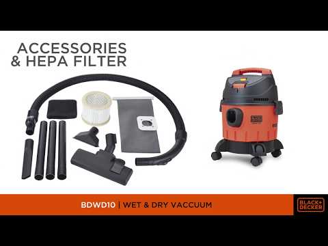 Black + Decker 1200W Wet & Dry Vacuum Cleaner BDWD10