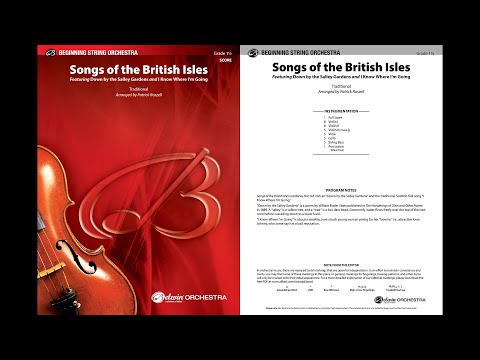 Songs of the British Isles, arr. Patrick Roszell  – Score & Sound