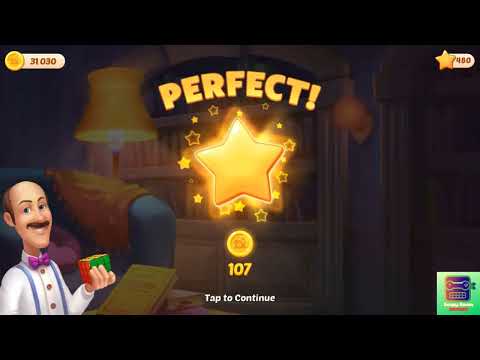 Homescapes Hard Level 4122 - No Booster - 24 Moves