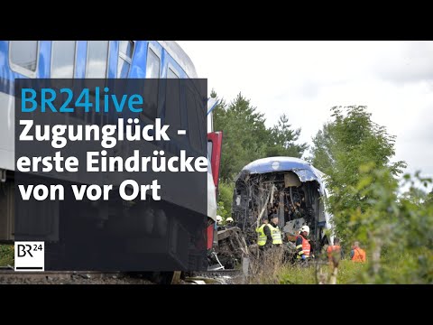 BR24Live: Zugunglück in Tschechien - erste Eindrücke von vor Ort