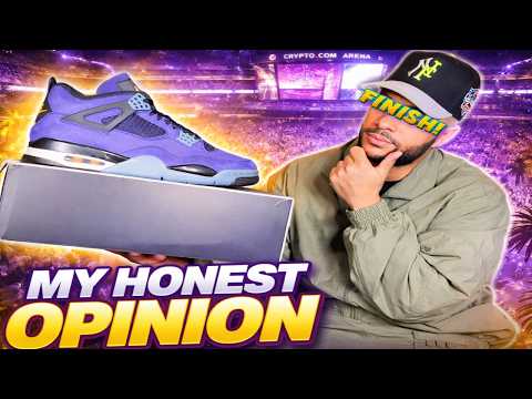 Air Jordan 4 Imperial Purple 'LAKERS' Review 👀 My HONEST Opinion!