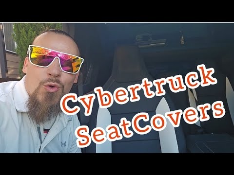 #cybertruck seat covers. How-to install and review.