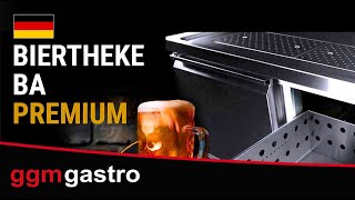 Biertheke Premium PLUS - 1950x700mm - 2 Glastüren