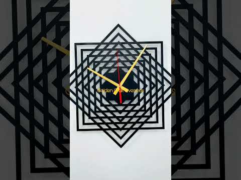 Gco london wall clock iron made modern contemporary laser cu...
