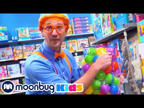 Learn Colors at a Toy Store | Blippi | Kids Songs | Moonbug Kids