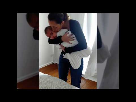 Using the 5S's by Dr Harvey Karp to settle a fussying baby