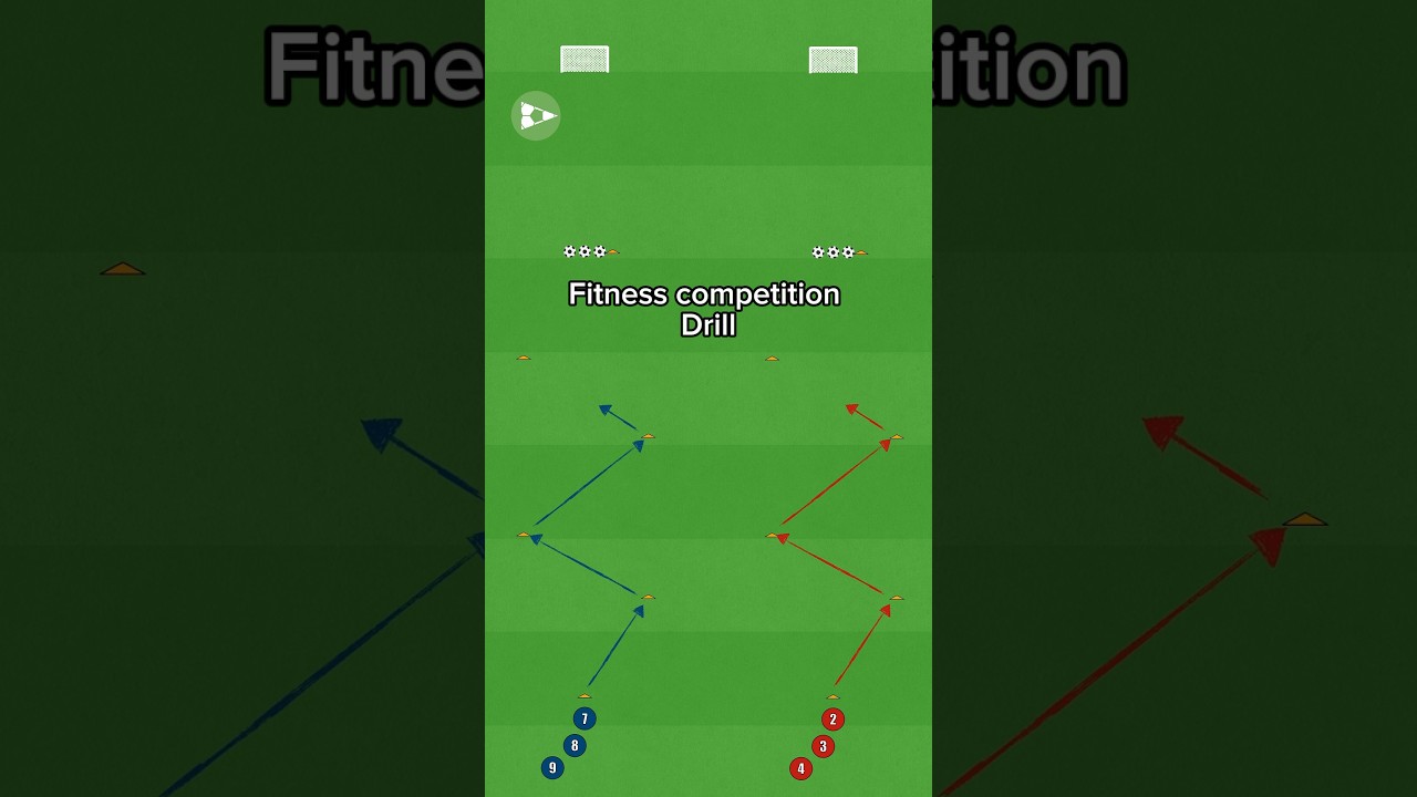 Fitness competition drill!📌 #soccercoachingdrills #footballsoccer #football #soccer #fyp