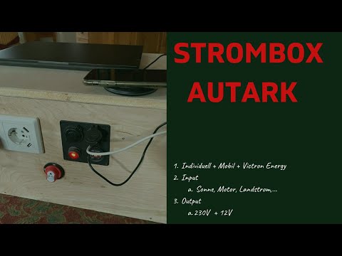 Stromkiste Strombox mobil und autark auf Basis Victron