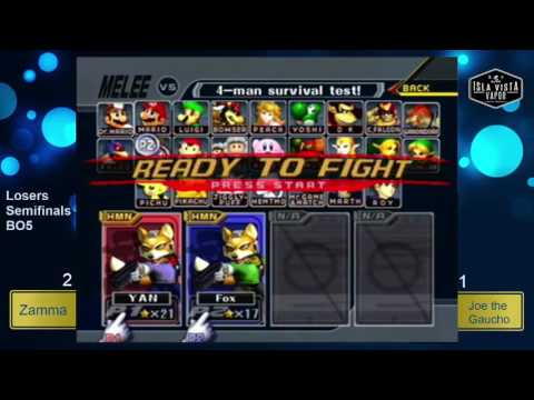 Smash @ IV Vapor #1 Losers Semifinals - Zamma vs Joe the Gaucho