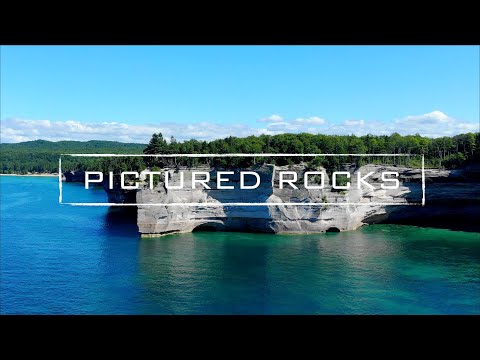 Pictured Rocks National Park, Grand Marais, Michigan | 4K Video