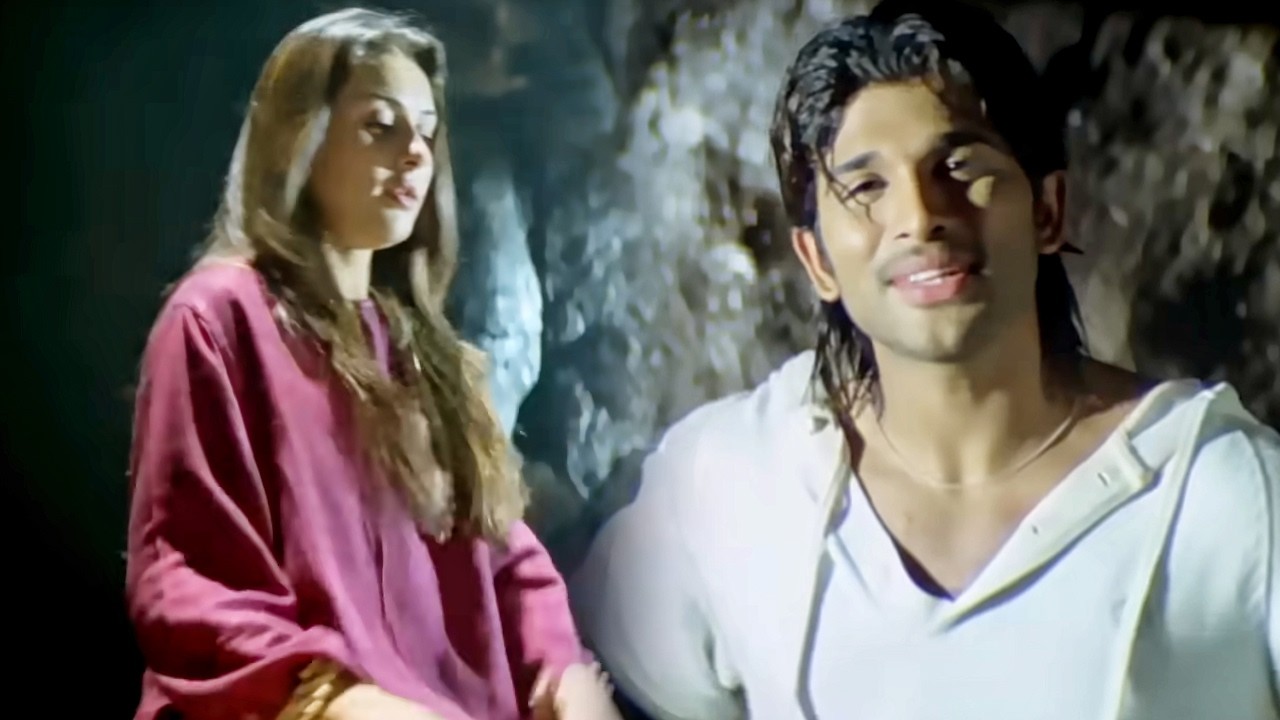 Allu Arjun हंसिका मोटवानी का पीछा करता है | Ek Jwalamukhi फिल्म का Jabardast