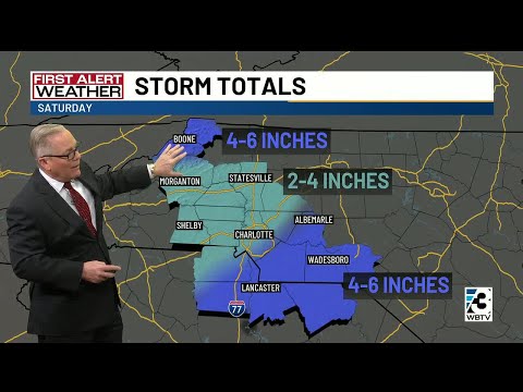 Weekend snow chances persist across Carolinas