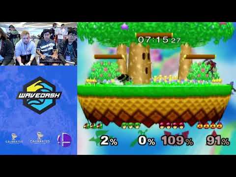 WaveDash 2023 Winners Round 2 - canyon & Vessel Vs. To Gimp A Butterfly & KoDoRiN  - SSBM Tourny