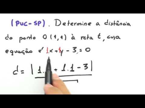 Me Salva! GA31 - Distância entre um ponto e uma reta: Exemplo