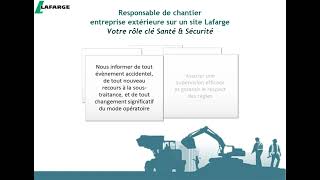 Accueil sécurité responsable de chantier La Malle