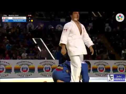Judo 2014 Grand Prix Tbilisi: Rekhviashvili (GEO) - Tatalashvili (GEO) [-73kg] QF