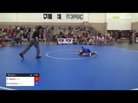 2018 Women's National /Intermediate Girls 65 RR Rnd 5 - Ayva Besco (Team) Vs. Marisa Iturrino (Tea