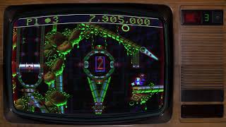 Sonic Spinball (Sega Genesis) - Toxic Caves Walk-through + No Lives Lost (Remastered Version)