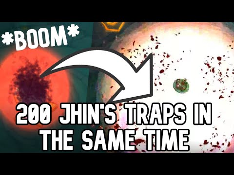 200 Jhins Traps In The Same Time (In All Skins) - League of Legends