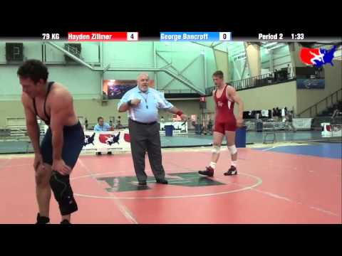 Hayden Zillmer vs. George Bancroft at 2013 ASICS University Nationals - GR
