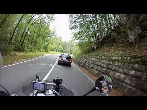 Driving to tolmin , Slovenia , amasing route FILE0841