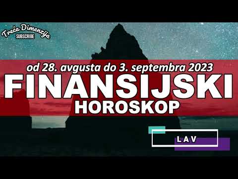 Finansijski horoskopza period od 28. avgusta do 3. septembra 2023