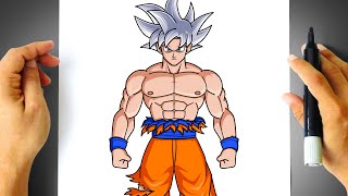 Desenho Do Goku Instinto Superior Completo Para Colorir