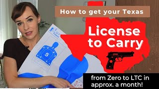 How to Get Your Texas License to Carry + pistol basics