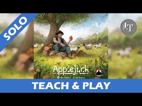 Tutorial & Solo Playthrough of Applejack - Solo Board Game